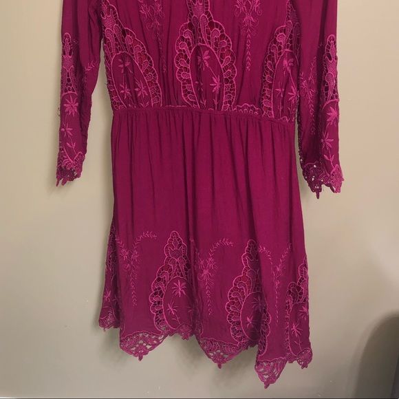 Gianni Bini Red Lace Dress - Picture 2 of 8